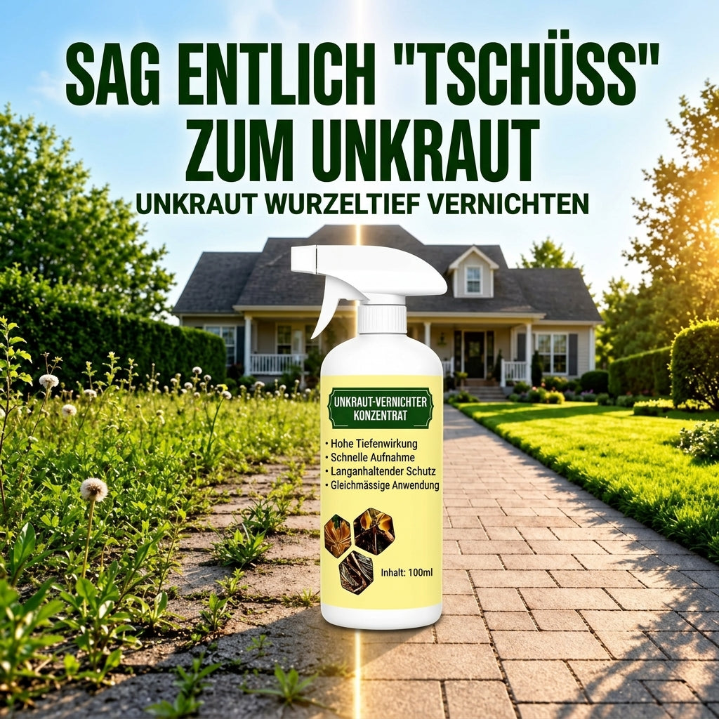 🎁 Nur noch 5 Flaschen des schnell wirkenden, natürlichen Sprays gegen Unkraut und Gras verfügbar! Sichern Sie sich heute 30 % Rabatt und entfernen Sie hartnäckiges Unkraut ganz einfach – ohne aggressive Chemikalien. 🌱