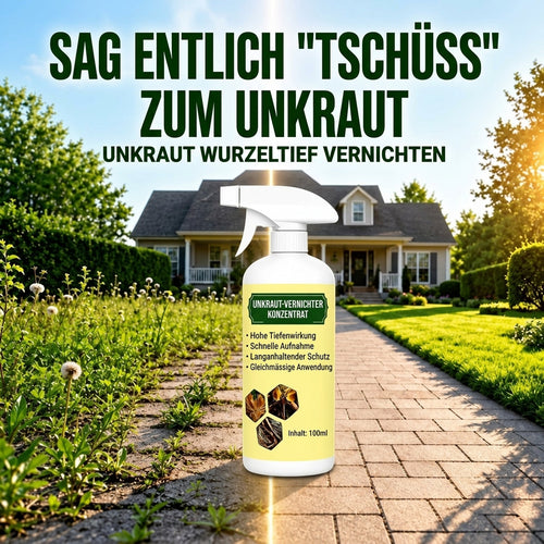 🎁 Nur noch 5 Flaschen des schnell wirkenden, natürlichen Sprays gegen Unkraut und Gras verfügbar! Sichern Sie sich heute 30 % Rabatt und entfernen Sie hartnäckiges Unkraut ganz einfach – ohne aggressive Chemikalien. 🌱