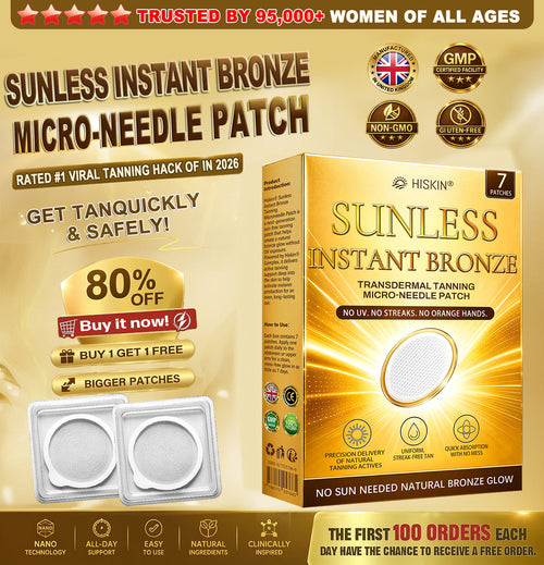 30% OFF | 𝑶𝒇𝒇𝒊𝒄𝒊𝒂𝒍 𝑺𝒕𝒐𝒓𝒆 ☀️☀️ 𝐇𝐢𝐬𝐤𝐢𝐧® 𝐒𝐮𝐧𝐥𝐞𝐬𝐬 𝐈𝐧𝐬𝐭𝐚𝐧𝐭 𝐁𝐫𝐨𝐧𝐳𝐞 𝐓𝐚𝐧𝐧𝐢𝐧𝐠 𝐌𝐢𝐜𝐫𝐨𝐧𝐞𝐞𝐝𝐥𝐞 𝐏𝐚𝐭𝐜𝐡 🇦🇺 | Once Daily Bronze Glow in 7 Days ✅ No UV, No Orange, No DHA