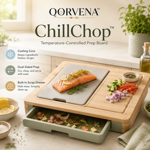 QORVENA™ SkewerSync™ Adjustable Grill Skewer Rack