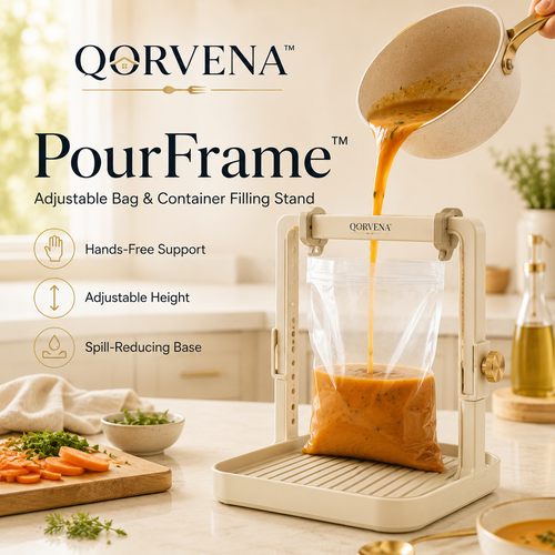 QORVENA™ SauceOrbit™ Rotating Condiment Serving Station