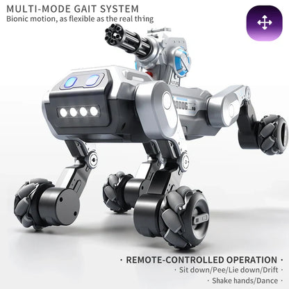 2026 New Intelligent Mechanical Dog With Gesture Induction Can Walk And Sing Dog Spray Control Electric Pet Dog Toys Kids Gifts